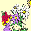 play Sweet Fairy And Blossoms Coloring