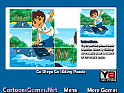 play Go Diego Go Sliding Puzzle