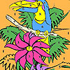 play Alone Parrot On The Tree Coloring