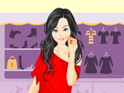 play Beautiful Young Woman Shopping