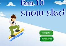 play Ben 10 Snow Sled