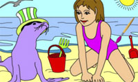 play Rossy Coloring - Summer Holiday