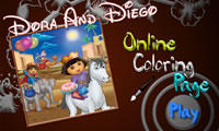 play Dora And Diego Online Coloring