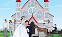 play Bride And Groom Kissing
