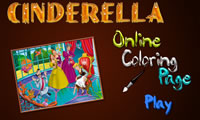 play Cinderella Online Coloring