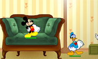 Mickey And Friends In Pillow Fight