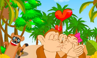 play Cute Monkey Kissing
