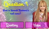 play Hannah Montana Trivia