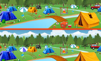 play Camping Spot The Differences