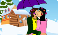 play Snow Fall Kissing