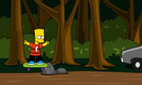 play Bart Simpson Skateboarding