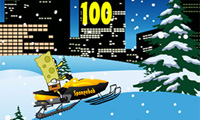 play Spongebob Snowmobile