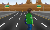 play Ben 10 Highway Skateboarding