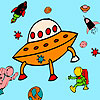 play Meteorite And Astronauts Coloring