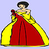 play Happy Lady Flower Coloring