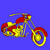 play Hot Road Motorbike Coloring