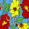 play Beautiful Poppy Garden Coloring