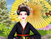 play Japanese Garden Geisha Dress Up