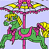 play Colorful Carousel Coloring
