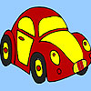 play Red Little Turtle Car Coloring