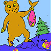 play Fisher Bear Coloring