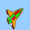 play Space Colorful Rocket Coloring