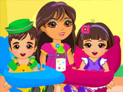 play Dora Twins Babysitter