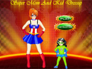 play Super Mom And Kid Dressup