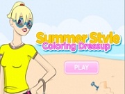 play Summer Style Coloring Dressup