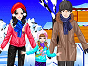 play Ice Skating Family Dress Up