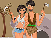 play Stone Age Couple Dress Up