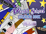 Wizard School Coloring Book
