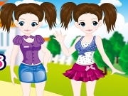 play New Twins School Girls