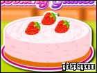 play Creamy Strawberry Mint Pie