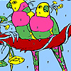 play Two Garden Canary Coloring
