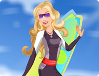 play Surfing Barbie Dress Up