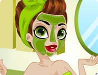 play Green Face Makeover