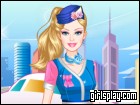 play Barbie Flight Attendant Dress Up