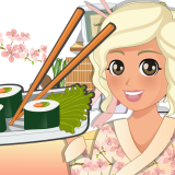 play Mia Cooking Sushi Rolls