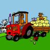 play Lovely Tractor Coloring