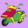 play Fast Street Motorbike Coloring