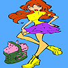 play Diana At The Picnic Coloring
