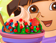 play Dora Ice Cream Decor