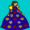 play Florist Lady Coloring