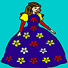 play Florist Lady Coloring
