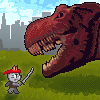 play Ninja Cat And Zombie Dinosaurs