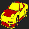 play Red Fast Sky Car Coloring