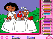 play Dora And Nature Coloring