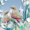 play Pink Sparrows Slide Puzzle