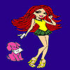 play Messenger Dog And Girl Coloring